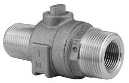 6 F900-4-NL F900 - MIP Thread Inlet by Increased MIP Thread Outlet<br /> with Inside Driving Thread Valve Size Inlet Size Outlet Size F900-1-NL 1/2" 1/2" 3/4" 0.