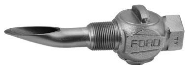 Ford Corporation Stops With Male Coupling Thread Outlet F200-4-NL F200 - AWWA/CC Taper Thread Inlet by<br/> Male Coupling Thread Outlet with Inside Driving Thread Valve Size Inlet Size Outlet Size