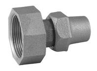 For Flanged Lead Corporation Stops (these connections replace flanged lead gooseneck connections - gaskets are included) LSFC-3-NL Female Flanged Lead Thread Inlet by Female Iron Pipe Outlet Inlet