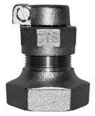9 LFC4-23-NL Female Flanged Lead Thread Inlet<br/> by Pack Joint for Copper or Plastic Tubing (CTS) Outlet Inlet Size/Type Outlet Size A Dim. LFC4-13-NL 1/2" XS 3/4" 1-7/16" 0.