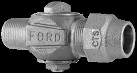 by by Ford Corporation Stops and Ford Ballcorp Corporation Stops With Pack Joint for Copper or Plastic Tube (CTS) F1000-3--NL F1000 - AWWA/CC Taper Thread Inlet<br /> F1000 - AWWA/CC Taper Thread