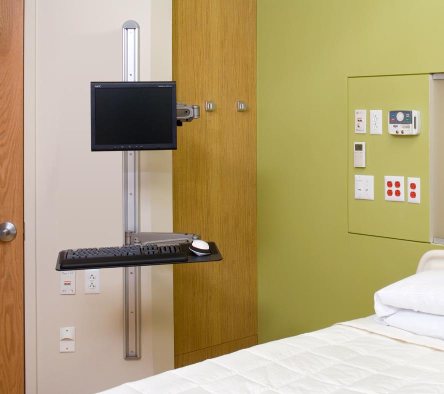 Wall Stations Humanscale s ergonomic wall stations accommodate the technological demands of the clinical setting while encouraging patient/caregiver interaction at the point of care.