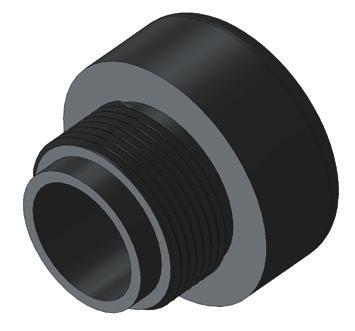 00-0-0 Flanged Receptacle Mounting Hole Covers Shell Size 00 Connectors 00 Connectors