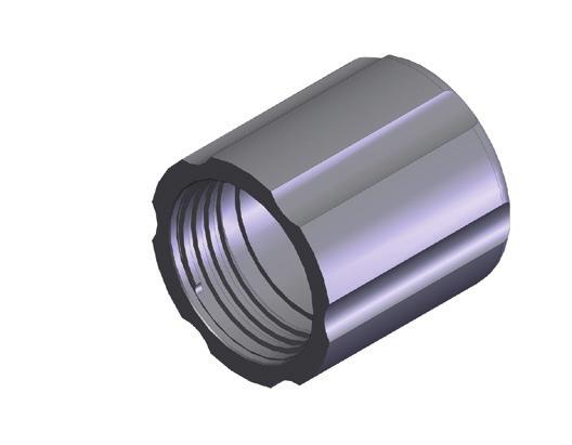 0-00-0000 Receptacle Pressure Caps Stainless Steel Shell Size 00 Connectors 00