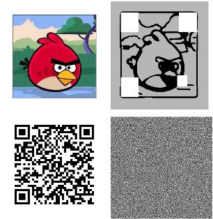 IV. QR CODE EMBEDDING IN COLOR IMAGES QR embedding method encode the information bits of the input QR code image into the luminance values of the image in such a way that the average luminance is