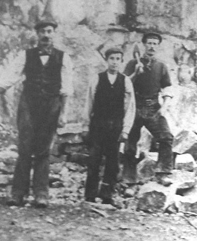 When he saw the photo of quarrymen in the Exhibition Room at the Quarry he was quite sure that at least one of them was from his family. Is this the same man?
