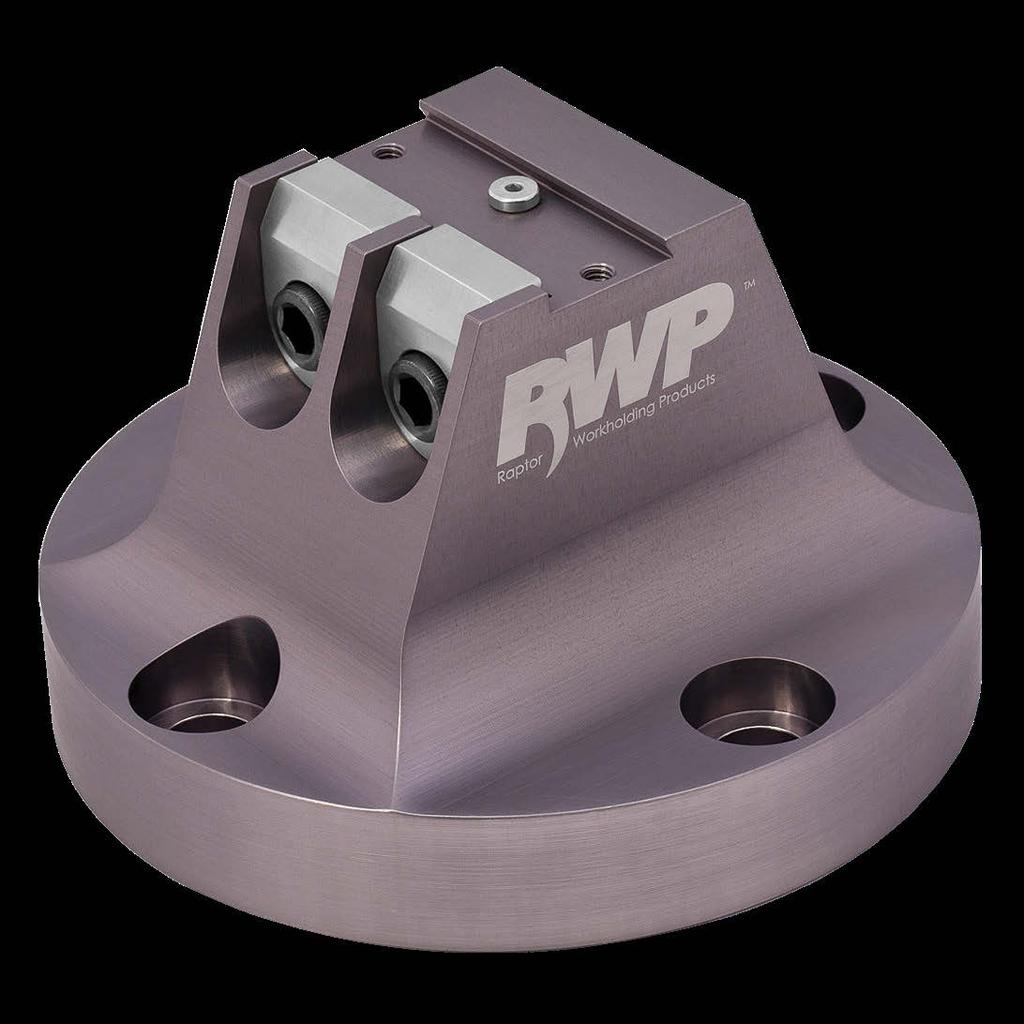 05mm 2.0 / 50.8mm RWP-023 Aluminum 0.75 Dovetail Fixture Base with 4 holes and 4 diameter bolt circle $675.