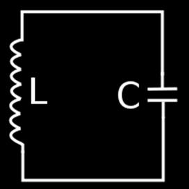 L is the symbol for inductance C is the symbol for capacitance By varying the value of either the capacitor