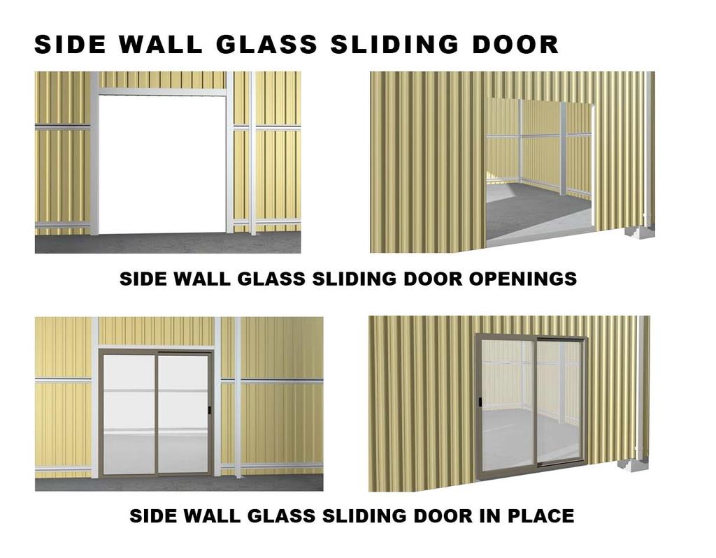 For more information on installing the Side Wall Glass Sliding Door(s) and all associated