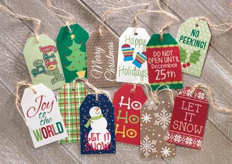 00 Add a special touch to your packages, trees, and bottles with inspirational gift tags!