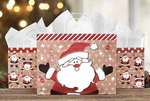 total 8323 Red & White Triple Pack Roll Wrap Rollo Festivo Triple para Envolver Add a festive