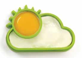 to your breakfast with this silicone egg mold and enjoy your eggs