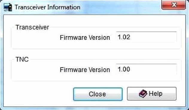 9 HOW TO UPDATE FIRMWARE 9.3 How to Verify Firmware Version You can view the firmware version by the procedure below. Use one of the following two ways of verifying. 9.3.1 Checking with the Transceiver 1.