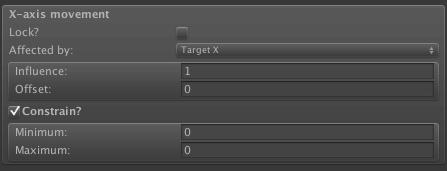By default, this is the Player, but other GameObjects can be used instead if the Target is player? checkbox is unchecked. The speed at which the camera follows its target can also be controlled.