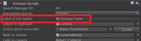 To create a Hotspot, open the Scene Manager and click Hotspot under the Logic panel, followed by Add new.