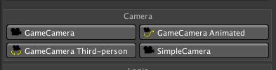 1.4.4. Adding cameras Next come cameras. We can have as many cameras as we choose, but only one default which we can automatically create and assign under Scene settings in the Scene Manager.