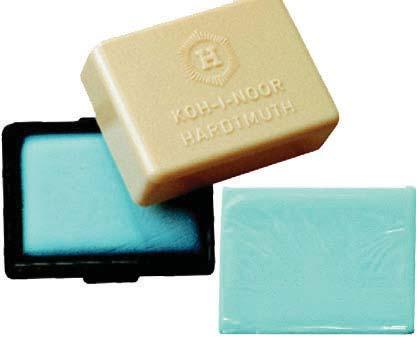 98 DRAWING & CUTTING EQUIPMENT Erasers - (Group B) Koh-I-Noor Kneaded Eraser A putty rubber that may be moulded.