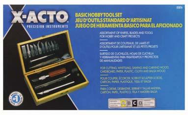 DRAWING & CUTTING EQUIPMENT 111 X-Acto Knife Sets - (Group B) Standard Knife Set This Standard Knife Set includes: No 1 knife with No 11 fine point blade, No 2 knife with No 2 large, fine point