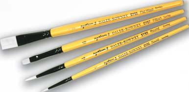 BRUSHES 123 Daler-Rowney System 3 Brushes - (Group B) Brush Set Includes Round sizes 1 & 4, Filbert size 6 and Flat Wash 1/2. 88233300004 13.29 15.