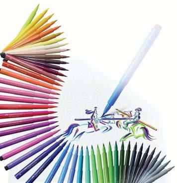 148 PENS & MARKERS Pitt Artists Brush Pens - (Group B) Pitt Artists Pens combine the advantages of waterproof and very light-fast drawing ink with