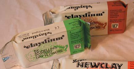 Newclay is malleable, it air dries without the need for heating, it can be used with professional pottery tools and, as it is nylon reinforced, it will not go brittle.