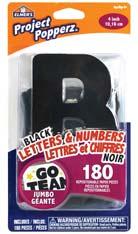 80 18 1 Bright Paper Letters & Numbers - Contains 300 +. Colours - Orange, Pink, Blue, Green. Height 2.5 10503068 7.04 8.45 18 1 Jumbo Paper Letters & Numbers - Contains 180. Colour - Black.