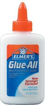 20 12 1 Elmer s Glue-All - (Group B) Glue-All is a multi-purpose glue ideal for uses all around the house, crafts and school products.