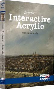 172 BOOKS & DVDS DVDs - (Group A) Interactive Acrylics DVD with Fraser Scarfe Young artist Fraser Scarfe guides you through the