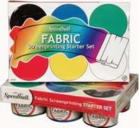 99 6 1 Fabric Screen Printing Starter Set Includes six 4oz jars of fabric screen printing ink. (Black, Red, Blue, White, Green & Yellow) 11094504 24.99 29.