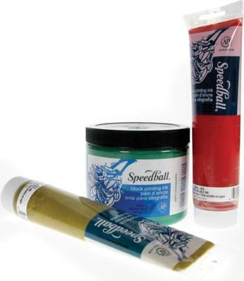 SCREEN & BLOCK PRINTING 43 Speedball Water Soluble Block Printing Ink - (Group B) Also known as Relief Ink, this water