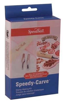44 SCREEN & BLOCK PRINTING Speedball Speedy-Carve Kit - (Group B) This speedy-carve kit is perfect for the beginner, no drawing skills are necessary.