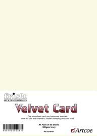 60 25 25 A1 63111110 14.40 17.28 10 10 Velvet Card - (Group B) A 300gsm card offering a velvet smooth finish.