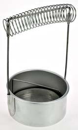 It has an inner pot which easily lifts out and acts as a sieve, plus a clip-on lid with rubber seal