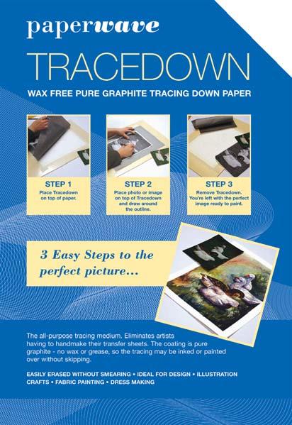 88 ARTISTS ACCESSORIES Paperwave Tracedown & Saral - (Group B) Tracedown and Saral are wax free transfer papers made for general and specialised use which allows you