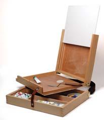 45 1 1 Dorset Table Easel - (Group A) A superb watercolour table easel constructed from high quality elm.