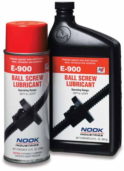 PRECISION BALL SCREW new BALL SCREW AND NUT LUBRICATION POWERTRAC TECHNICAL DATA E-900 IS A SPECIALIZED LUBRICANT FOR LINEAR APPLICATIONS THAT HAS BEEN PROVEN IN USE FOR OVER TWENTY-FIVE YEARS.