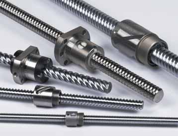 The metric ball screws are available with internal, low profile external or external return guide ball nuts in more than 25 sizes.