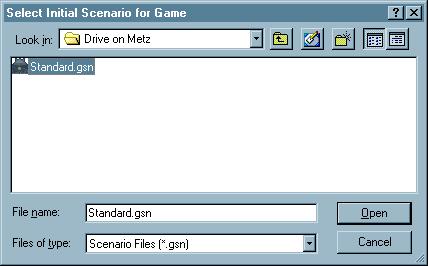 Game files (file extension GAM) store the current state of a game and also its entire history of play.