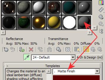 6 On the Main Material Parameters rollout > Diffuse group, click the color chip.