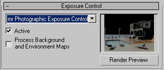 Set exposure: 1 Choose Rendering > Environment to display the Environment And Effects dialog.