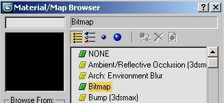 15 Navigate to the \sceneassets\images folder and click to highlight the bitmap sky.jpg. 16 On the Select Bitmap Image File dialog, click View.