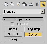 First, you will create a daylight system. (If the model were imported from AutoDesk Revit, a daylight system would already be present.) You ll then perform a test render to check image quality.