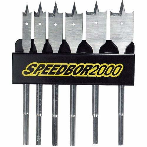 6 PIECE WOOD BORING BIT SET This is a 6pc wood boring bit set. They are used in woodworking and construction for drilling holes fast.