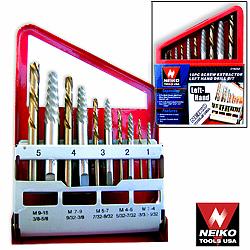 10 PC. SCREW EXTRACTOR SETS These are two new 10 piece screw extractor sets from Nieko Tools USA.