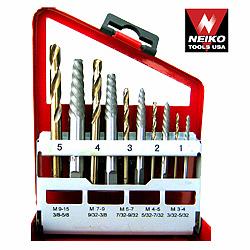 It also eliminates searching for the matching drill bit, as the bits are included and they all come in an organized and clearly labeled, metal index box.
