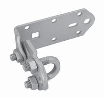 CLAMPS L HOLDER FOR ISOLATED AIR-TERMINATION SYSTEM DOHL 0,153 50 VP010 Fixing plate for spacer bar
