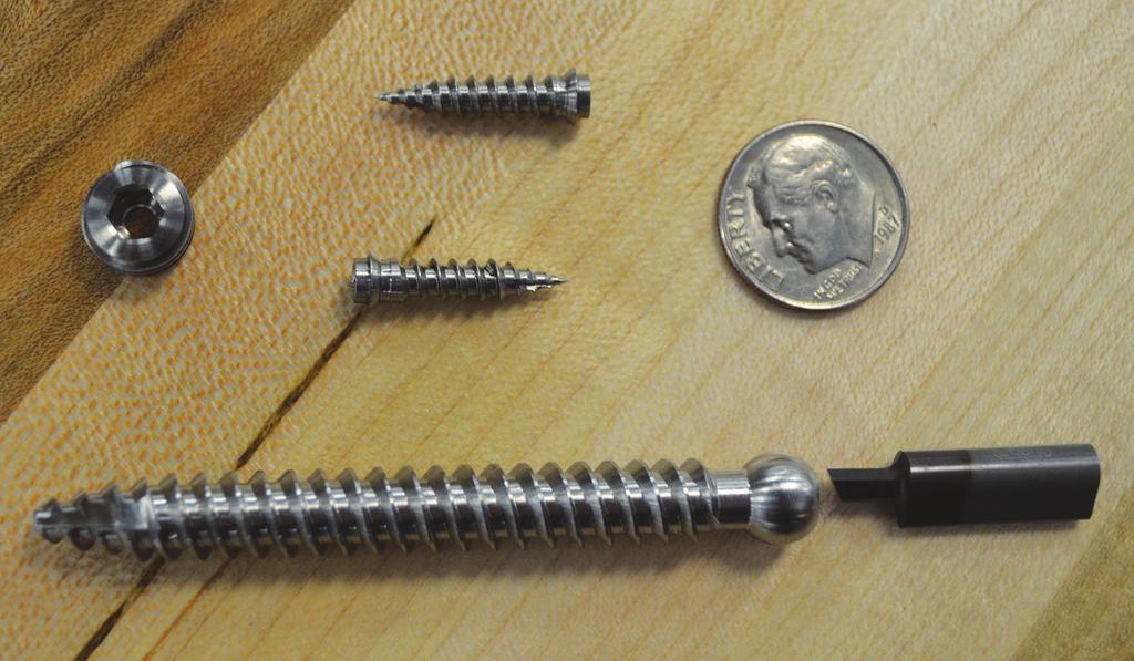 :: As part of its implant systems, the shop produces about 300 lumbar screws and 500 cervical screws a day from implantablegrade titanium.