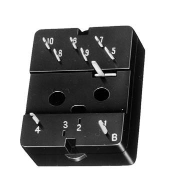 PC board terminal sockets (with hold-down clip) K-PS Form C (for KEB) 9.78.39..93.39.39 3.