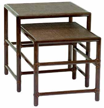 60/2 Caned Nesting Tables 60A Large Table w24",