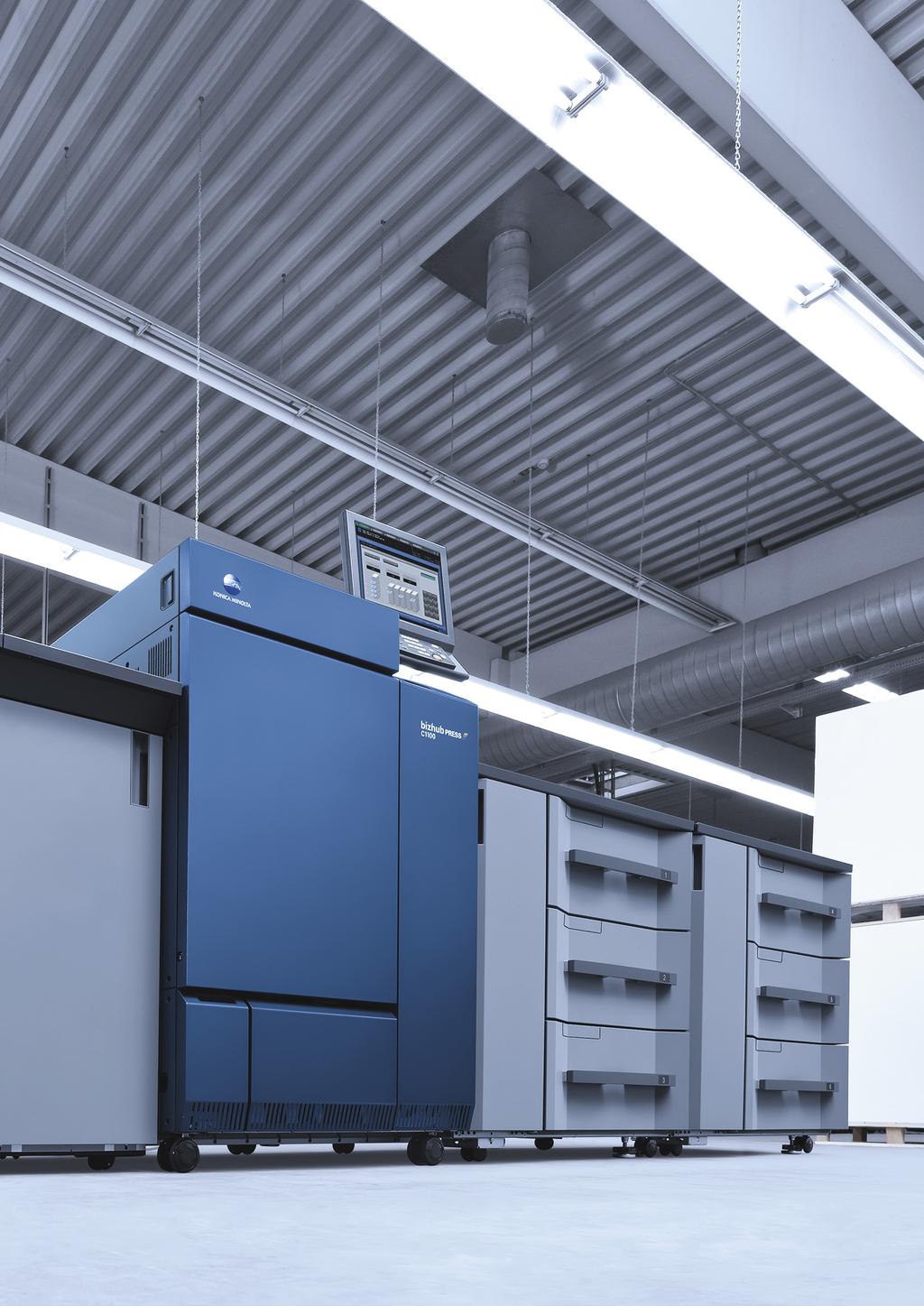 Expand your business with Konica Minolta s fastest and most productive digital presses Konica Minolta has designed the bizhub PRESS C1100 and C1085 to meet the very highest standards of productivity